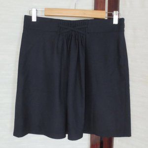 GAP Navy Dark Blue Mini High Waist Skirt with Ruched Gathered and Ribbon
